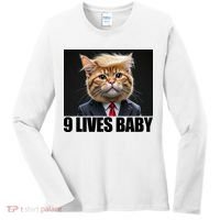 Cat Trump 9 Lives Baby Women's Long Sleeve Shirt thumb 0