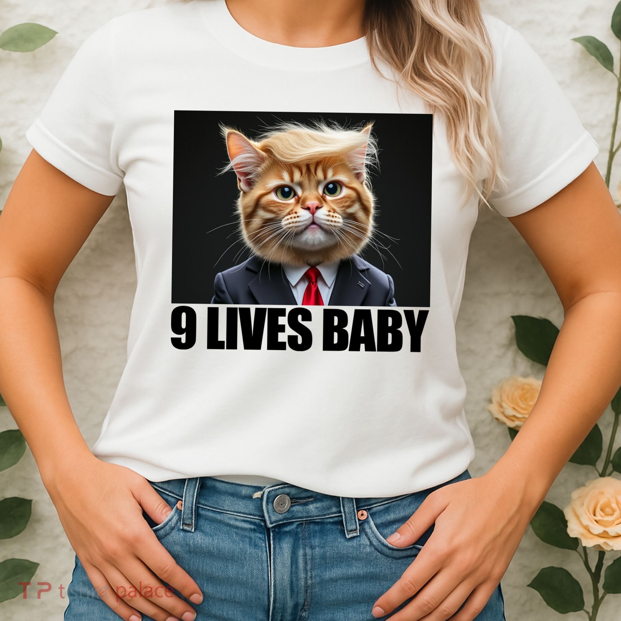 Cat Trump 9 Lives Baby Women's T-Shirt