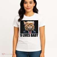 Cat Trump 9 Lives Baby Women's T-Shirt thumb 4