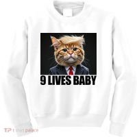 Cat Trump 9 Lives Baby Kids Sweatshirt thumb 0