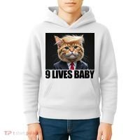 Cat Trump 9 Lives Baby Kids Hoodie thumb 4