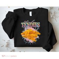 Chicken Tendies 90s Bootleg Style Foodie Funny Meme Sweatshirt thumb 2