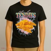 Chicken Tendies 90s Bootleg Style Foodie Funny Meme T-Shirt thumb 3
