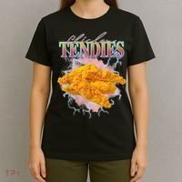 Chicken Tendies 90s Bootleg Style Foodie Funny Meme T-Shirt thumb 4