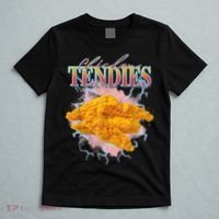 Chicken Tendies 90s Bootleg Style Foodie Funny Meme T-Shirt thumb 5