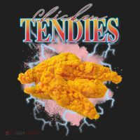 Chicken Tendies 90s Bootleg Style Foodie Funny Meme Beanie thumb 2