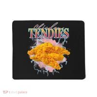 Chicken Tendies 90s Bootleg Style Foodie Funny Meme Mousepad thumb 0