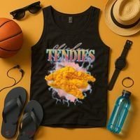 Chicken Tendies 90s Bootleg Style Foodie Funny Meme Tank Top thumb 4