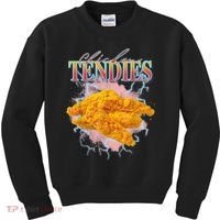 Chicken Tendies 90s Bootleg Style Foodie Funny Meme Kids Sweatshirt thumb 0