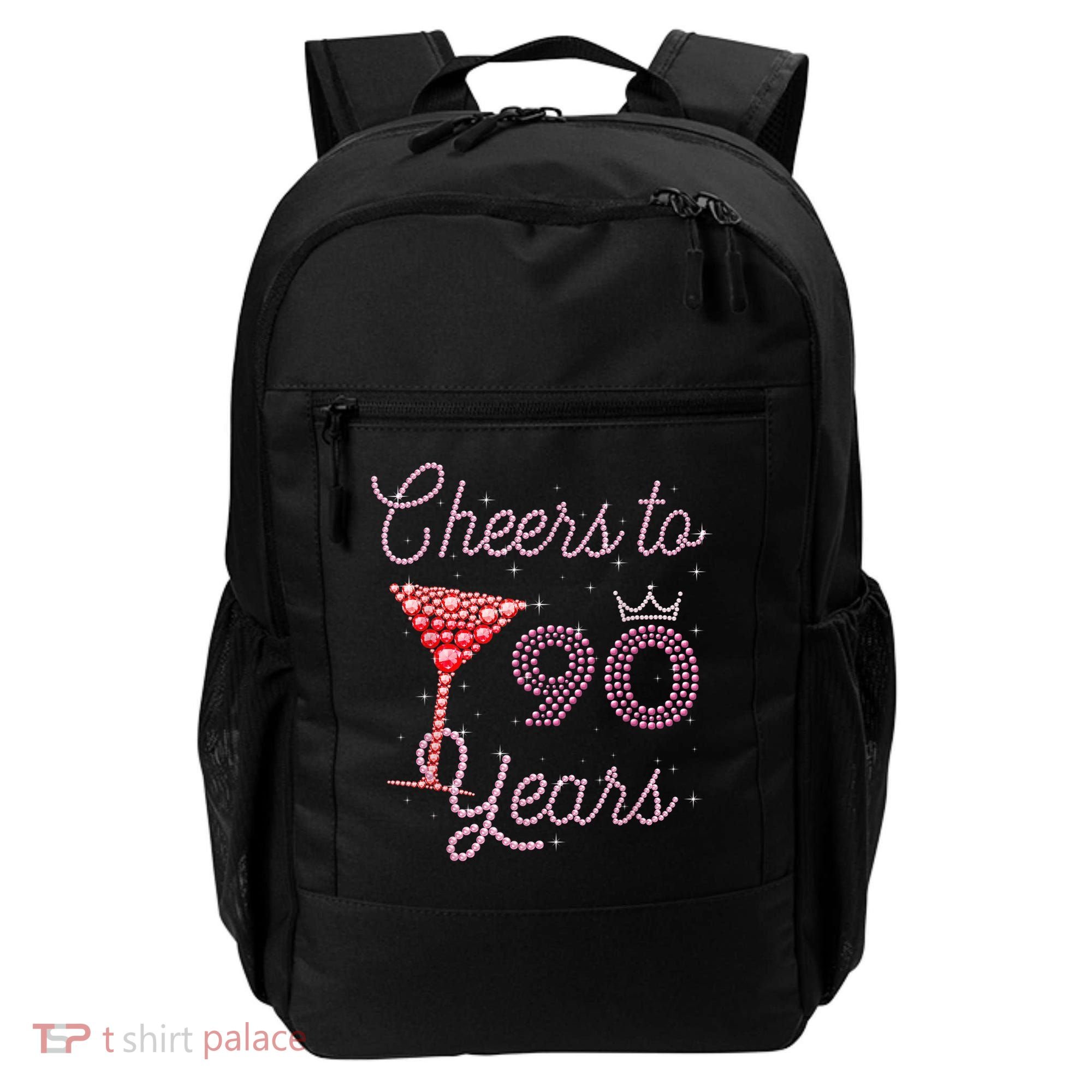 Cheers To 90 Years 90th Birthday 90 Years Old Bday Backpack