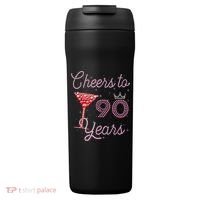 Cheers To 90 Years 90th Birthday 90 Years Old Bday 24oz Duet Stainless Steel Tumbler thumb 0
