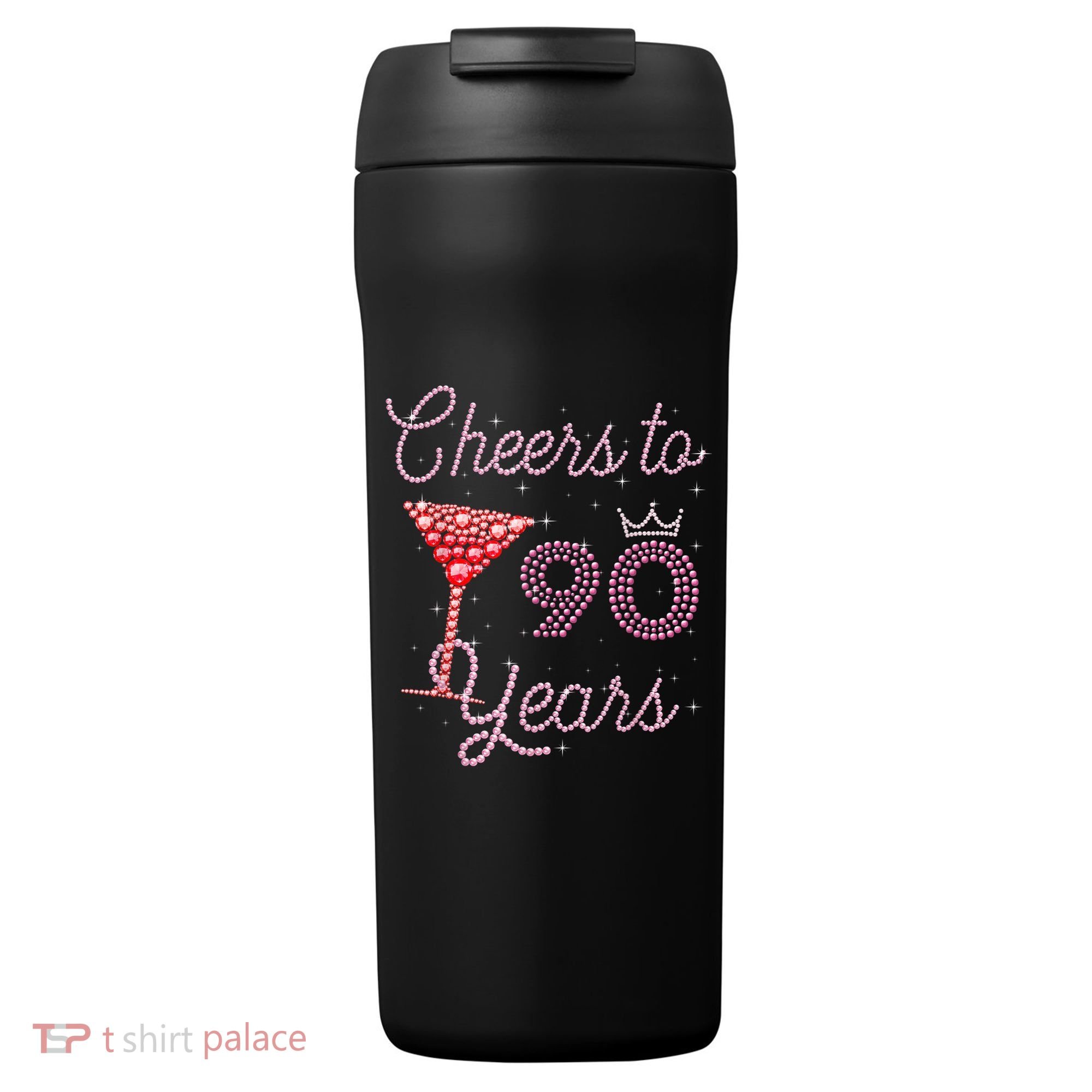Cheers To 90 Years 90th Birthday 90 Years Old Bday 24oz Duet Stainless Steel Tumbler