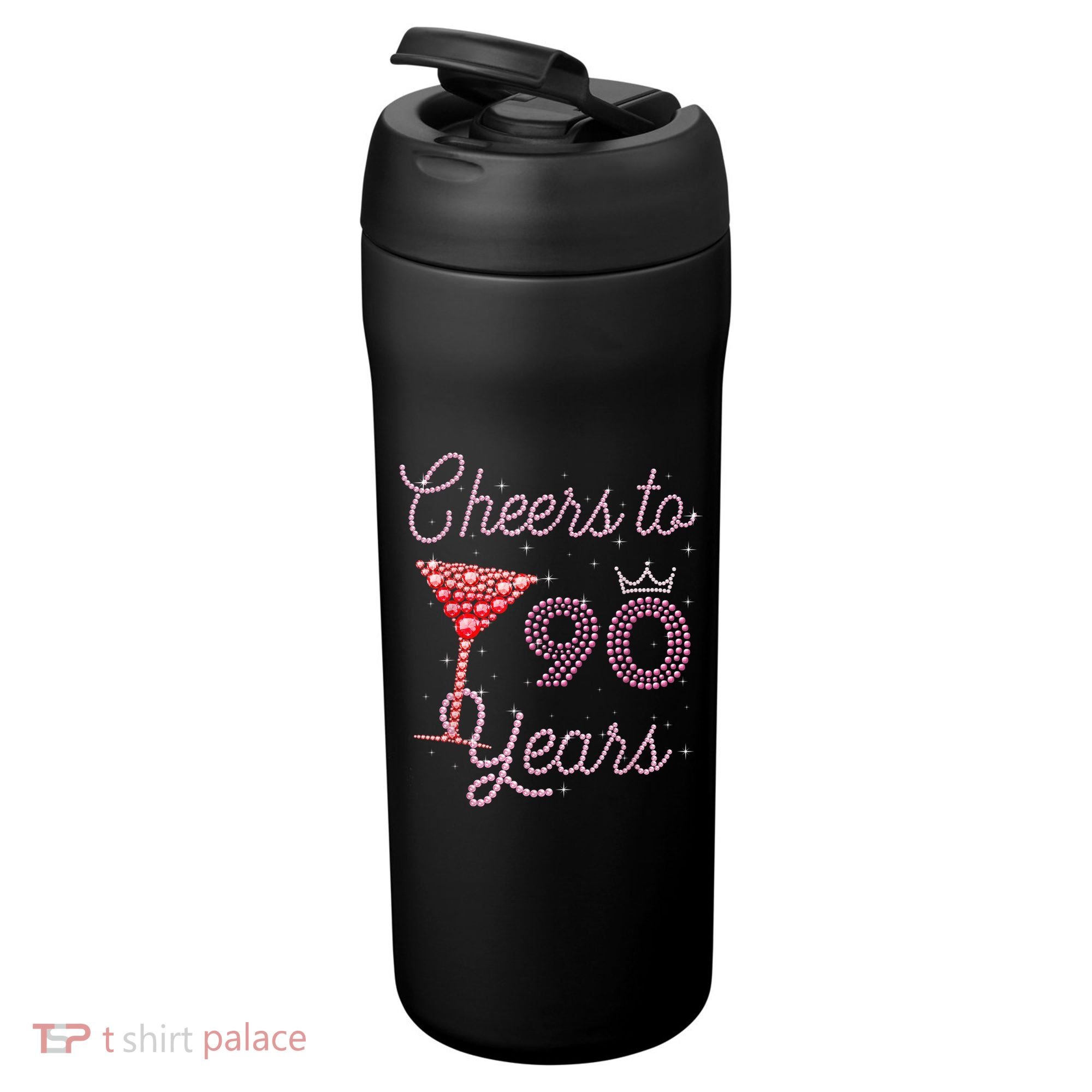 Cheers To 90 Years 90th Birthday 90 Years Old Bday 24oz Duet Stainless Steel Tumbler