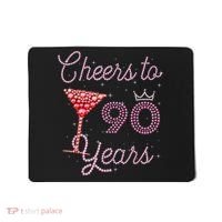 Cheers To 90 Years 90th Birthday 90 Years Old Bday Mousepad thumb 0