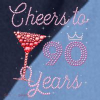 Cheers To 90 Years 90th Birthday 90 Years Old Bday Raglan Baseball Sleeve Shirt thumb 2