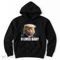 Cat Trump 9 Lives Baby Hoodie thumb 0