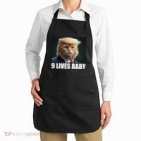 Cat Trump 9 Lives Baby Apron thumb 2