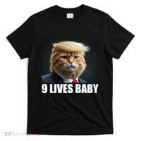 Cat Trump 9 Lives Baby T-Shirt thumb 0