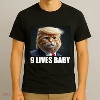 Cat Trump 9 Lives Baby T-Shirt thumb 3