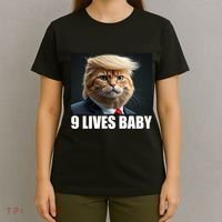 Cat Trump 9 Lives Baby T-Shirt thumb 4