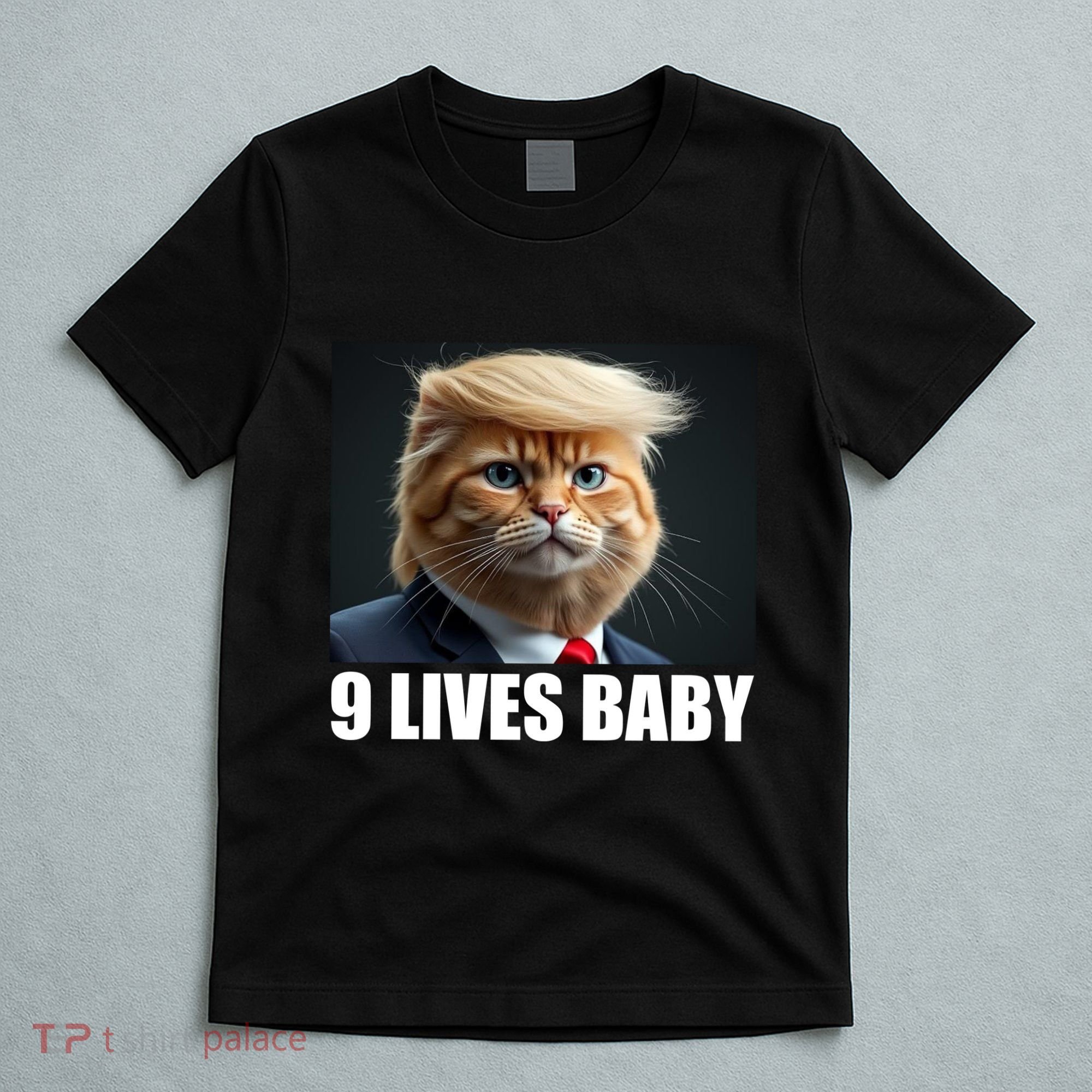 Cat Trump 9 Lives Baby T-Shirt
