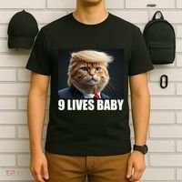 Cat Trump 9 Lives Baby T-Shirt thumb 6