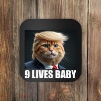Cat Trump 9 Lives Baby Coaster thumb 0