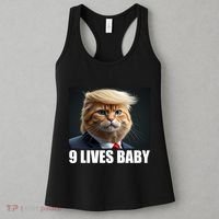 Cat Trump 9 Lives Baby Women's Tank Top thumb 3