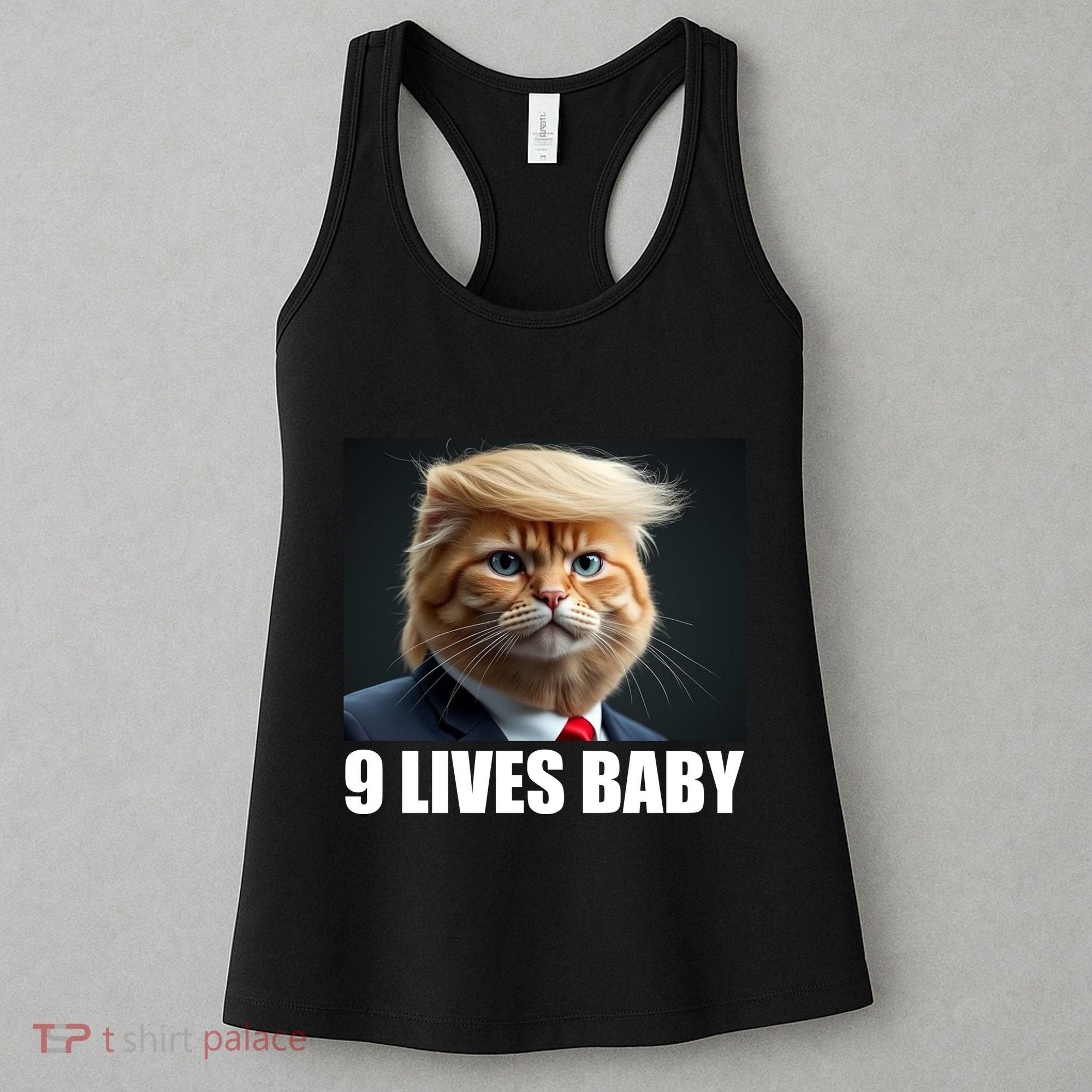 Cat Trump 9 Lives Baby Women's Tank Top
