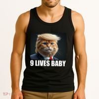 Cat Trump 9 Lives Baby Tank Top thumb 3