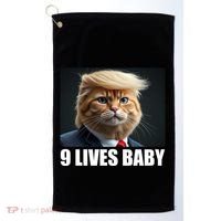 Cat Trump 9 Lives Baby Golf Towel thumb 0