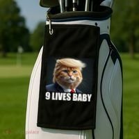Cat Trump 9 Lives Baby Golf Towel thumb 2