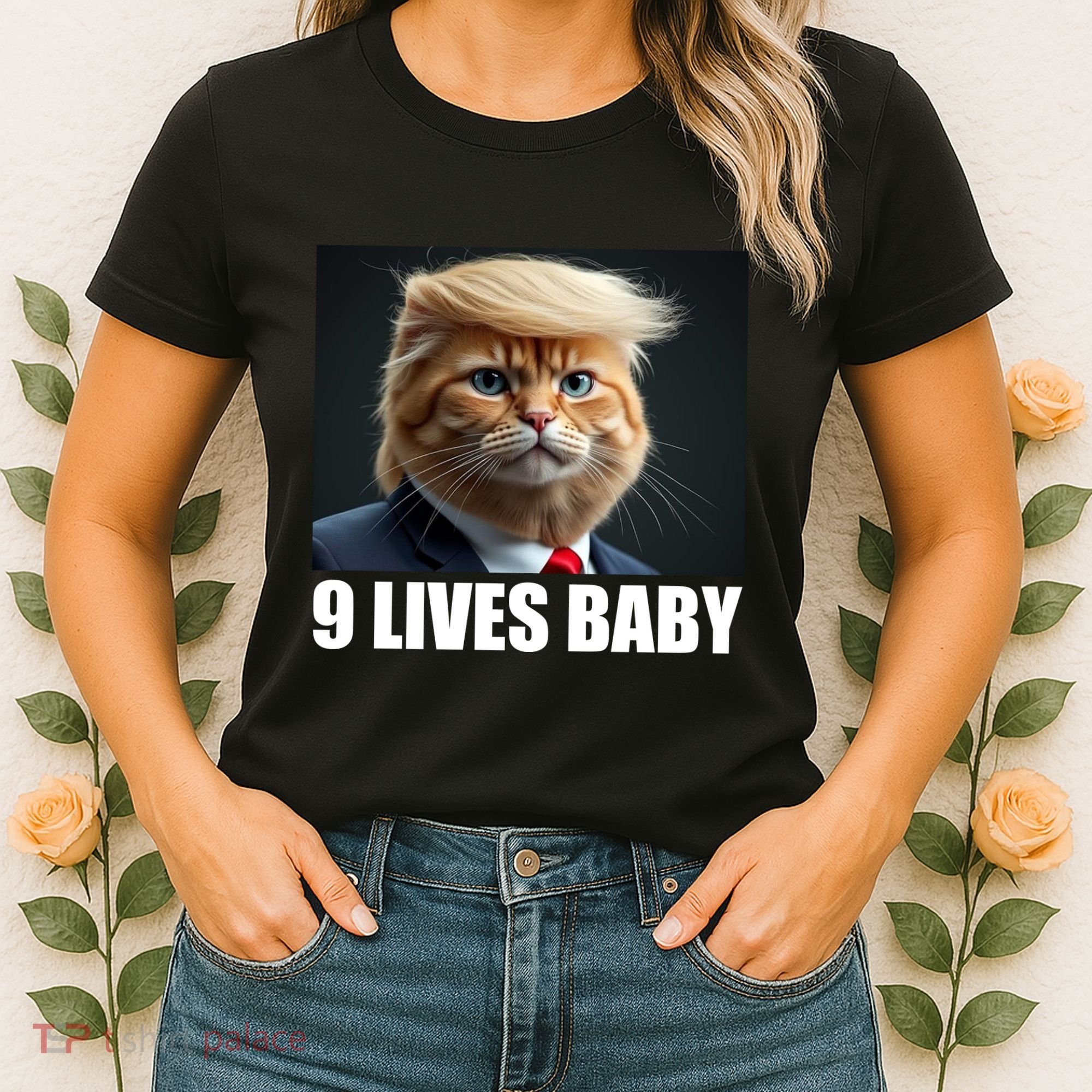 Cat Trump 9 Lives Baby Women's T-Shirt