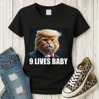 Cat Trump 9 Lives Baby Women's T-Shirt thumb 3