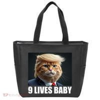 Cat Trump 9 Lives Baby Tote Bag thumb 0