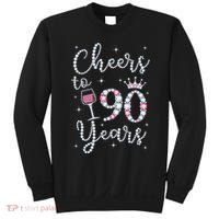 Cheers to 90 Years 1929 90Th Birthday Gift Tee For WoM.e.ns Sweatshirt thumb 0