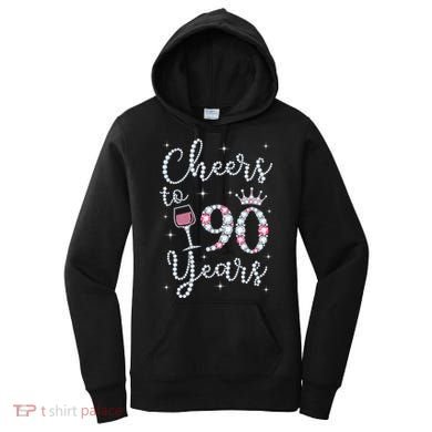 Cheers to 90 Years 1929 90Th Birthday Gift Tee For WoM.e.ns Women's Hoodie