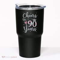 Cheers to 90 Years 1929 90Th Birthday Gift Tee For WoM.e.ns Tumbler thumb 0
