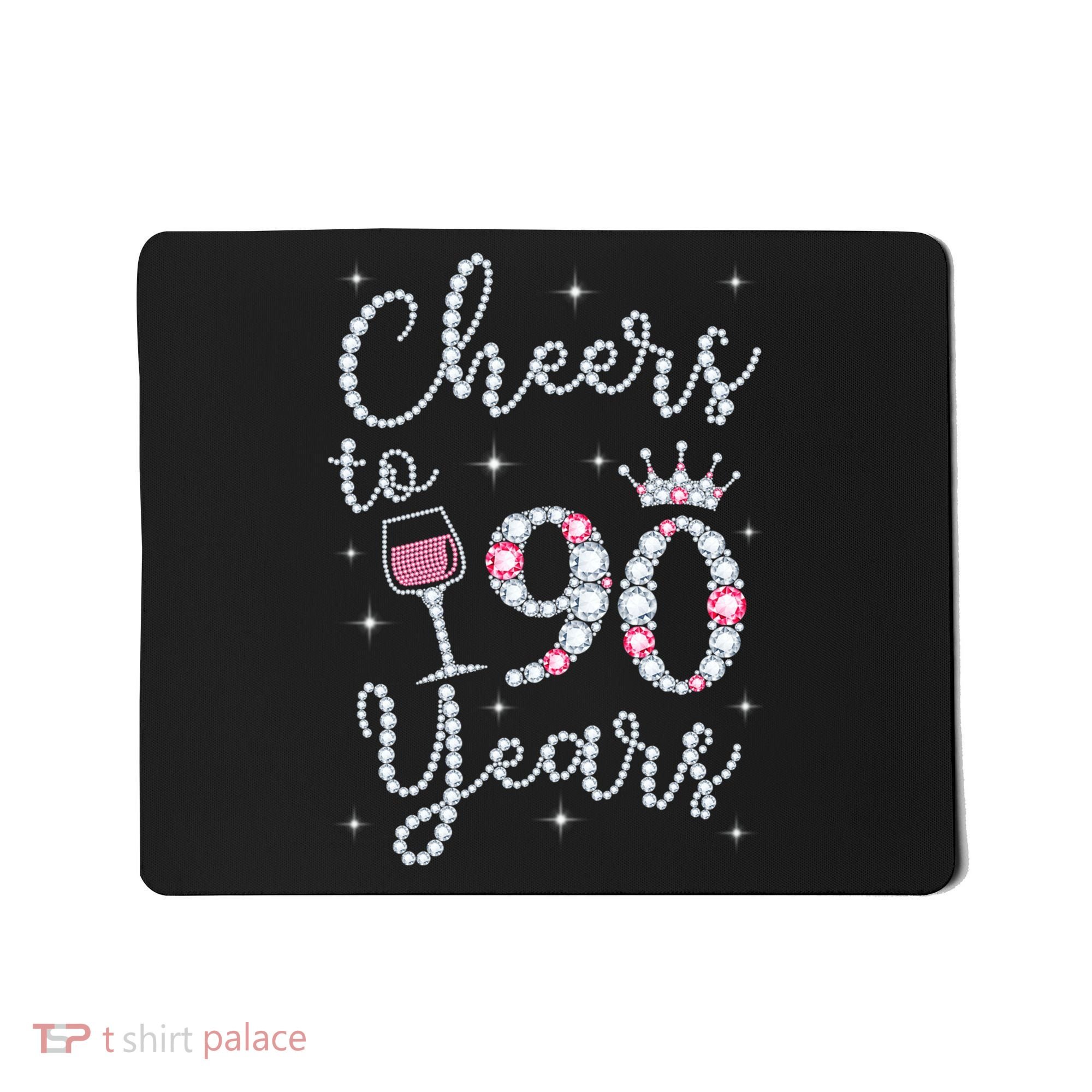 Cheers to 90 Years 1929 90Th Birthday Gift Tee For WoM.e.ns Mousepad
