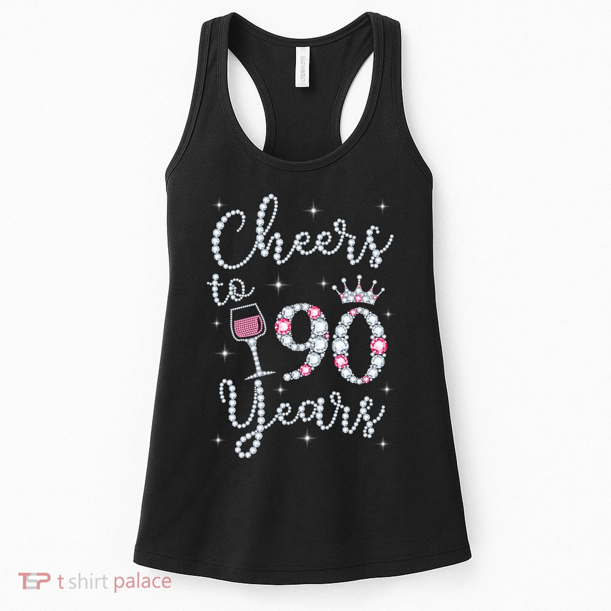 Cheers to 90 Years 1929 90Th Birthday Gift Tee For WoM.e.ns Women's Tank Top