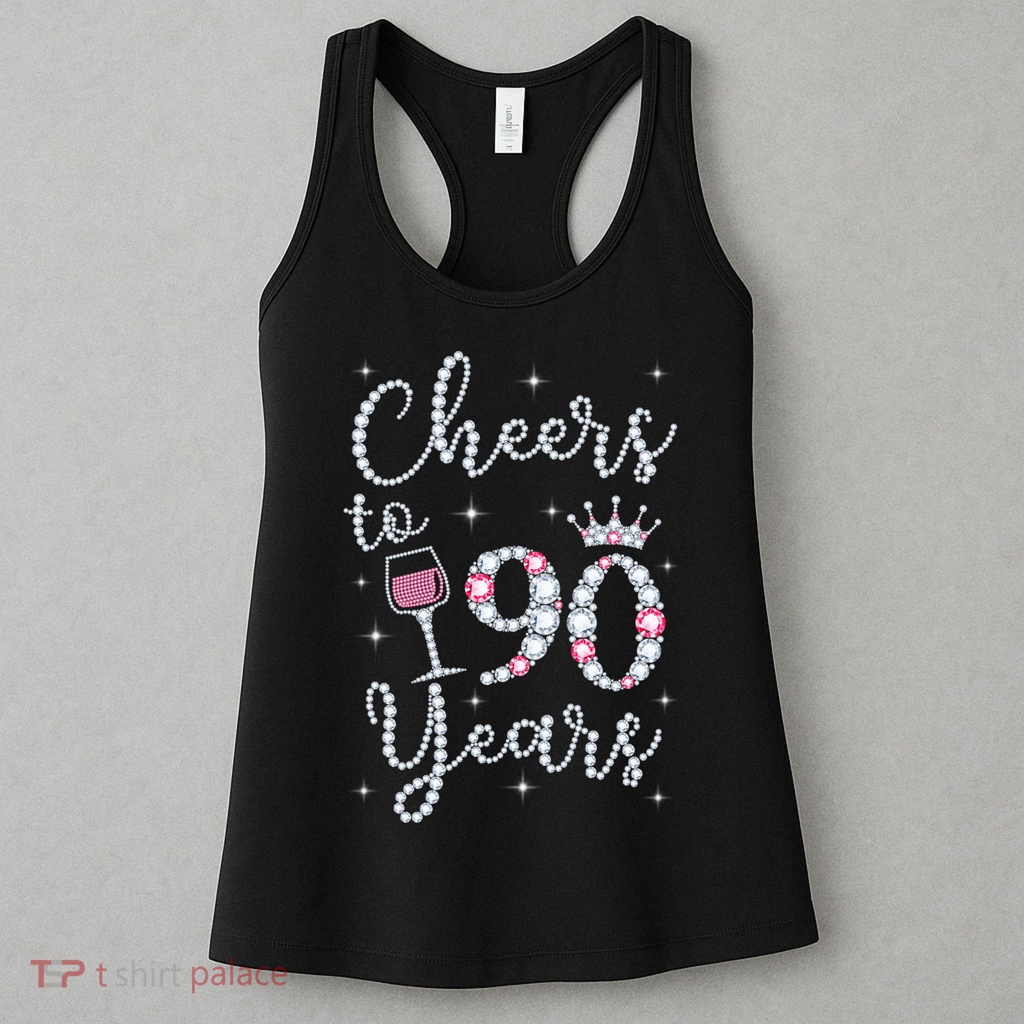 Cheers to 90 Years 1929 90Th Birthday Gift Tee For WoM.e.ns Women's Tank Top