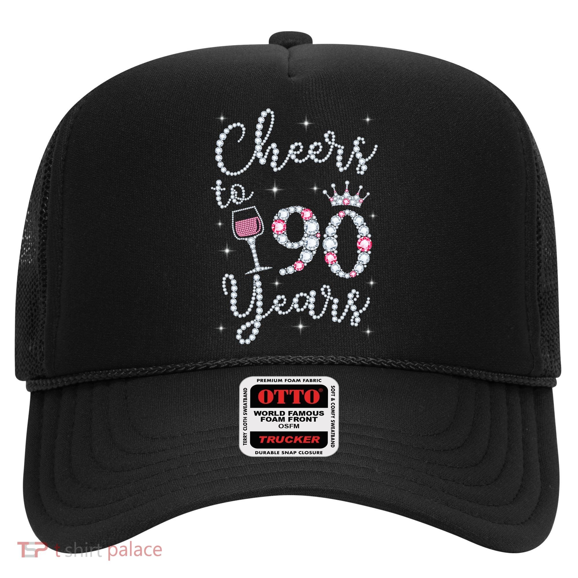 Cheers to 90 Years 1929 90Th Birthday Gift Tee For WoM.e.ns Hat