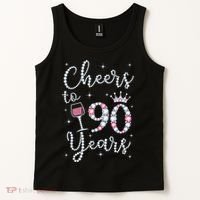 Cheers to 90 Years 1929 90Th Birthday Gift Tee For WoM.e.ns Tank Top thumb 2