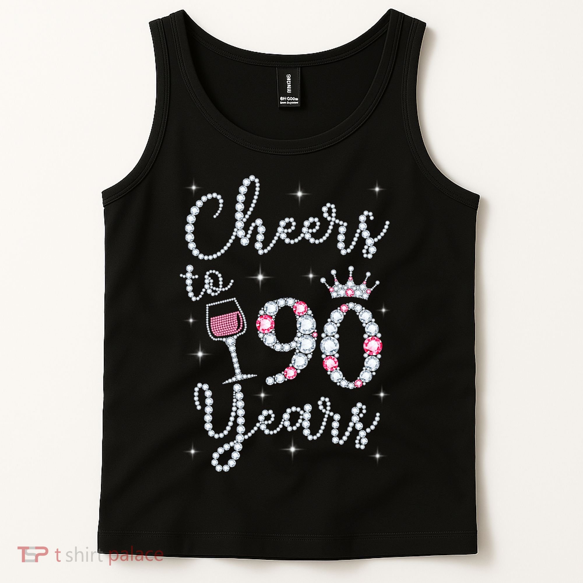 Cheers to 90 Years 1929 90Th Birthday Gift Tee For WoM.e.ns Tank Top