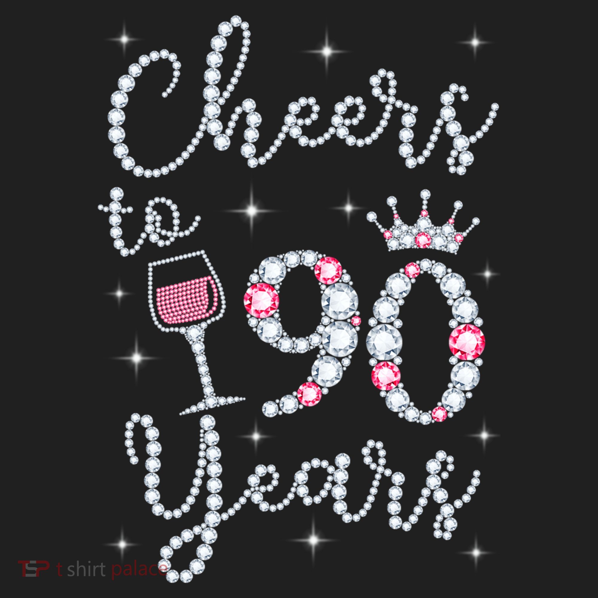 Cheers to 90 Years 1929 90Th Birthday Gift Tee For WoM.e.ns Golf Towel