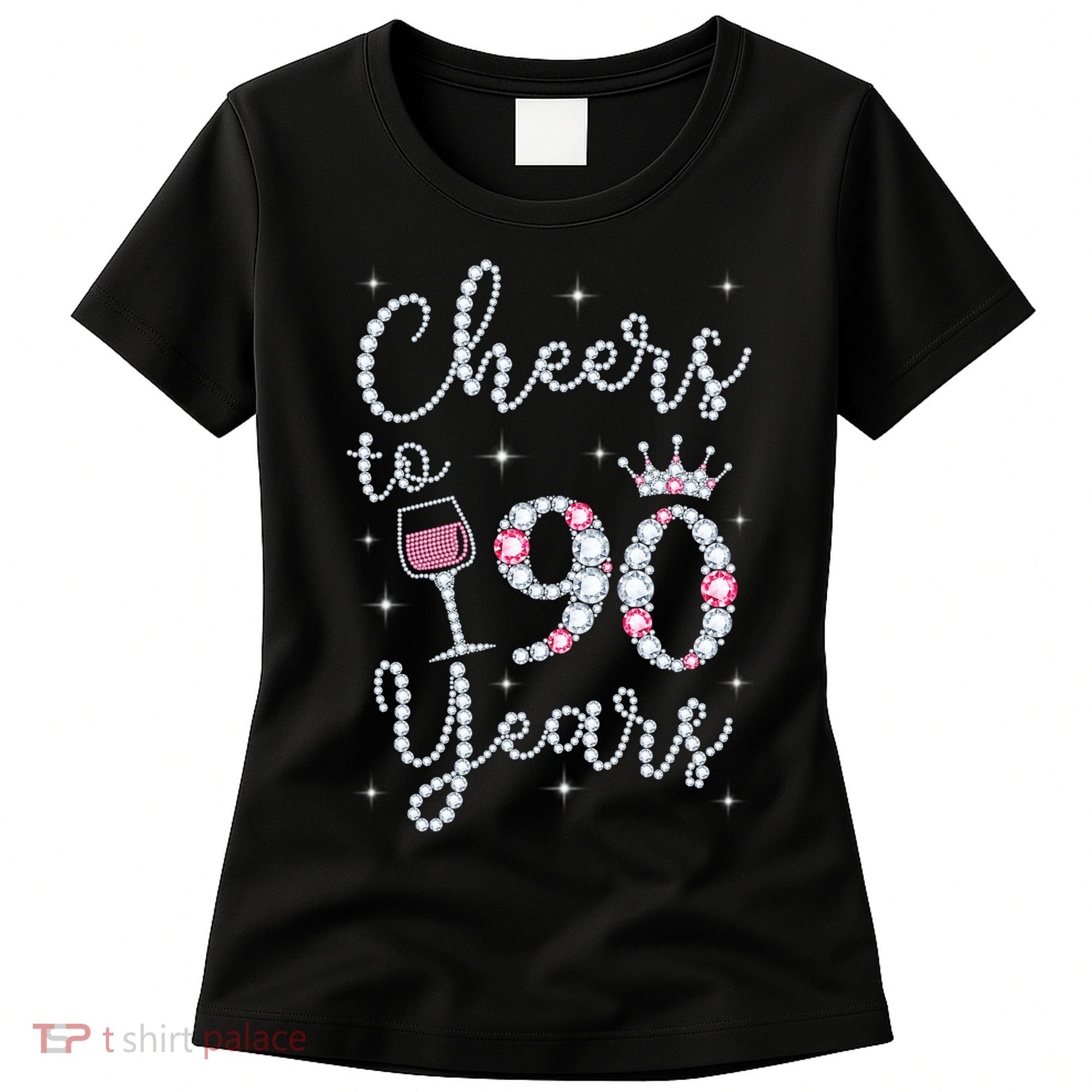 Cheers to 90 Years 1929 90Th Birthday Gift Tee For WoM.e.ns Women's T-Shirt