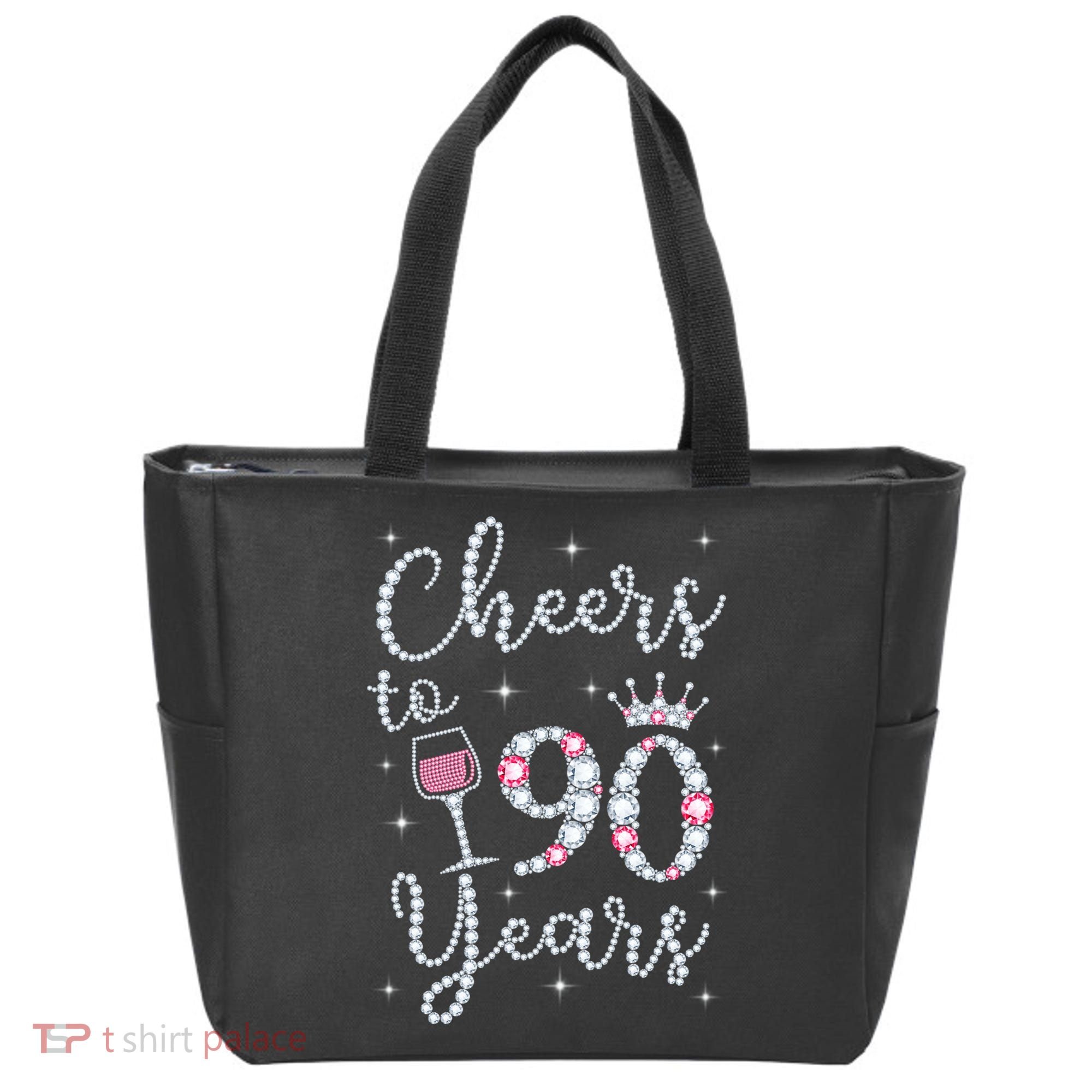 Cheers to 90 Years 1929 90Th Birthday Gift Tee For WoM.e.ns Tote Bag
