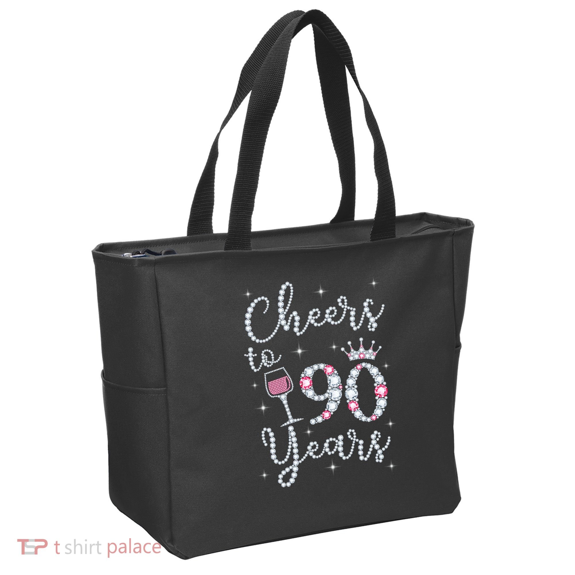 Cheers to 90 Years 1929 90Th Birthday Gift Tee For WoM.e.ns Tote Bag