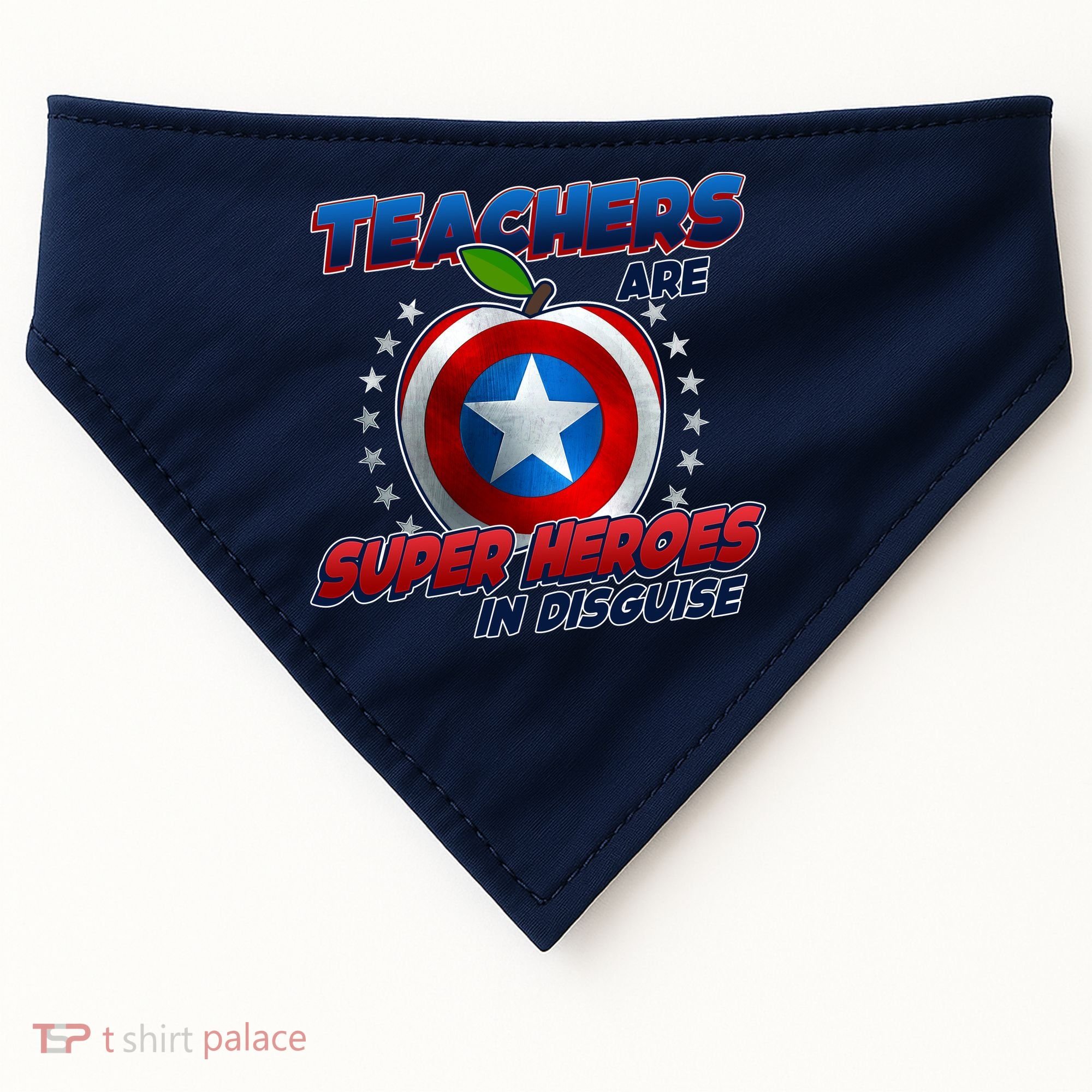 Cool Teachers Are Super Heroes In Disguise USA-Made Doggie Bandana