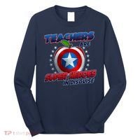 Cool Teachers Are Super Heroes In Disguise Long Sleeve Shirt thumb 0